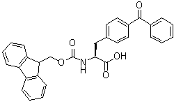 structure of CAS# 117666-96-3, 4-Benzoyl-N-[(9H-fluoren-9-ylmethoxy)carbonyl]-L-phenylalanine