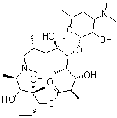 Descladinose azithromycin molecular structure (CAS 117693-41-1)