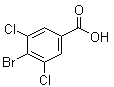 4-溴-3,5-二氯苯甲酸分子结构 (CAS 117738-75-7)