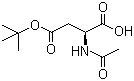 N-乙酰基-L-天冬氨酸 4-叔丁酯分子结构 (CAS 117833-18-8)