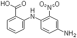 结构式 CAS# 117907-43-4, 4-氨基-2-硝基二苯胺-2'-甲酸