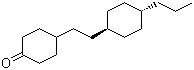 4-[2-(反式-4-丙基环己基)乙基]环己酮分子结构 (CAS 117923-32-7)