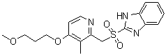 structure of CAS# 117976-47-3, Rabeprazole sulfone;2-[[[4-(3-Methoxypropoxy)-3-methyl-2-pyridinyl]methyl]sulfonyl]-1H-benzimidazole