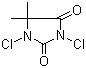 1,3-Dichloro-5,5-dimethylhydantoin molecular structure (CAS 118-52-5)