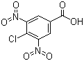 4-氯-3,5-二硝基苯甲酸分子结构 (CAS 118-97-8)