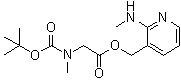 N-[(1,1-Dimethylethoxy)carbonyl]-N-methylglycine [2-(methylamino)-3-pyridinyl]methyl ester molecular structure (CAS 1180002-01-0)