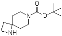 结构式 CAS# 1180112-41-7, 1,7-二氮杂螺[3.5]壬烷-7-甲酸叔丁酯