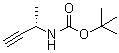structure of CAS# 118080-79-8, tert-Butyl ((1S)-1-methyl-2-propyn-1-yl)carbamate