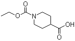 structure of CAS# 118133-15-6, 1-(Ethoxycarbonyl)piperidine-4-carboxylic acid;N-(Ethoxycarbonyl)isonipecoticacid; N-(Ethoxycarbonyl)piperidine-4-carboxylicacid