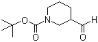 结构式 CAS# 118156-93-7, 1-Boc-3-哌啶甲醛; 1-叔丁氧羰基-3-哌啶甲醛; 3-醛基哌啶-1-甲酸叔丁酯