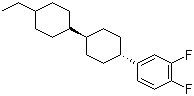 structure of CAS# 118164-50-4, trans,trans-4-(3,4-Difluorophenyl)-4''-ethylbicyclohexyl;4-[trans-4-(trans-4-Ethylcyclohexyl)cyclohexyl]-1,2-difluorobenzene