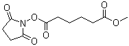 Hexanedioic acid 1-(2,5-dioxo-1-pyrrolidinyl) 6-methyl ester molecular structure (CAS 118380-06-6)