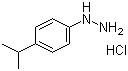 结构式 CAS# 118427-29-5, 4-异丙基苯肼盐酸盐; 对异丙基苯肼盐酸盐