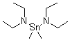 二甲基双(二乙基氨基)锡烷分子结构 (CAS 1185-22-4)