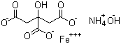 Ammonium ferric citrate molecular structure (CAS 1185-57-5)