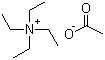 Tetraethylammonium acetate molecular structure (CAS 1185-59-7)