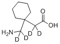 structure of CAS# 1185039-20-6, Gabapentin-d4;2-[1-[amino(dideuterio)methyl]cyclohexyl]-2,2-dideuterioacetic acid