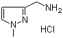 1-Methyl-1H-pyrazole-3-methanamine hydrochloride molecular structure (CAS 1185158-48-8)