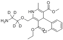 Amlodipine-d4 molecular structure (CAS 1185246-14-3)