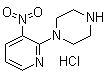 结构式 CAS# 1185306-94-8, 1-(3-硝基-2-吡啶基)哌嗪盐酸盐