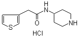 N-4-Piperidinyl-3-thiopheneacetamide hydrochloride molecular structure (CAS 1185307-09-8)