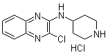 3-Chloro-N-4-piperidinyl-2-quinoxalinamine hydrochloride molecular structure (CAS 1185307-64-5)