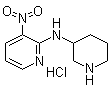 3-Nitro-N-3-piperidinyl-2-pyridinamine hydrochloride molecular structure (CAS 1185307-69-0)