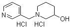 结构式 CAS# 1185307-92-9, 1-(3-吡啶基甲基)哌啶-3-醇盐酸盐