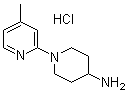 1-(4-Methyl-2-pyridinyl)-4-piperidinamine hydrochloride molecular structure (CAS 1185308-02-4)