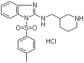 结构式 CAS# 1185308-14-8, 1-[(4-甲基苯基)磺酰基]-N-(3-哌啶基甲基)-1H-苯并咪唑-2-胺盐酸盐