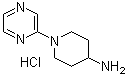 1-(2-Pyrazinyl)-4-piperidinamine hydrochloride molecular structure (CAS 1185309-71-0)