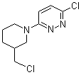 3-Chloro-6-[3-(chloromethyl)-1-piperidinyl]pyridazine molecular structure (CAS 1185310-44-4)
