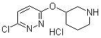 3-Chloro-6-(3-piperidinyloxy)pyridazine hydrochloride molecular structure (CAS 1185313-93-2)
