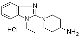 结构式 CAS# 1185314-93-5, 1-(1-乙基-1H-苯并咪唑-2-基)-4-哌啶胺盐酸盐