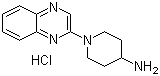 结构式 CAS# 1185317-72-9, 1-(2-喹喔啉基)-4-哌啶胺盐酸盐
