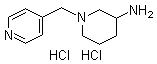 1-(4-Pyridinylmethyl)-3-piperidinamine hydrochloride molecular structure (CAS 1185318-67-5)