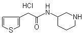 结构式 CAS# 1185319-51-0, N-3-哌啶基-3-噻吩乙酰胺盐酸盐