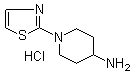 structure of CAS# 1185319-77-0, 1-(2-Thiazolyl)-4-piperidinamine hydrochloride