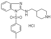 structure of CAS# 1185319-90-7, 1-[(4-Methylphenyl)sulfonyl]-N-(4-piperidinylmethyl)-1H-benzimidazol-2-amine hydrochloride