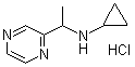 N-Cyclopropyl-alpha-methyl-2-pyrazinemethanamine hydrochloride molecular structure (CAS 1185320-04-0)