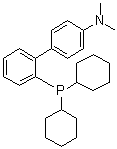 structure of CAS# 1185899-00-6, 2'-(Dicyclohexylphosphino)-N,N-dimethyl[1,1'-biphenyl]-4-amine