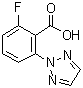 2-Fluoro-6-(2H-1,2,3-triazol-2-yl)benzoic acid molecular structure (CAS 1186050-58-7)