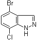 结构式 CAS# 1186334-61-1, 4-溴-7-氯-1H-吲唑