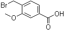 4-Bromomethyl-3-methoxybenzoic acid molecular structure (CAS 118684-13-2)