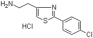 2-(4-Chlorophenyl)-4-thiazoleethanamine hydrochloride molecular structure (CAS 1187830-55-2)