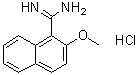 2-Methoxy-1-naphthalenecarboximidamide hydrochloride (1:1) molecular structure (CAS 1187929-11-8)