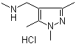 结构式 CAS# 1188264-82-5, N,1,3,5-四甲基-1H-吡唑-4-甲胺盐酸盐