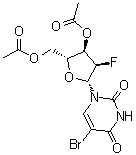 5-Bromo-2'-deoxy-2'-fluorouridine 3',5'-diacetate molecular structure (CAS 1188522-91-9)
