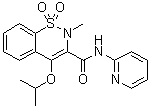 2-Methyl-4-(1-methylethoxy)-N-(2-pyridinyl)-2H-1,2-benzothiazine-3-carboxamide 1,1-dioxide molecular structure (CAS 118854-49-2)
