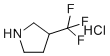 3-(Trifluoromethyl)pyrrolidine hydrochloride molecular structure (CAS 1189485-03-7)
